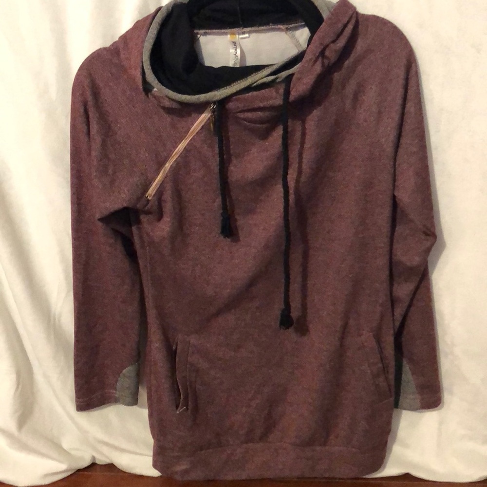 Double hoodie sweatshirt